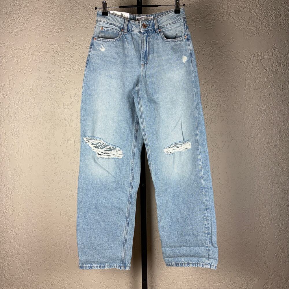 Garage Denim Light Wash Baggy Ripped NWT Jeans Size 01
